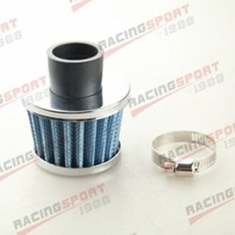 Universele 25mm 1 "Auto Cold Air Intake Filter Turbo Vent Carterontluchting BLAUW