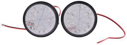 Universele 2X24 Led Motorfiets Ronde Reflector Staart Brake Richtingaanwijzer Gloeilampen Motorfiets Led Licht Atv Staart licht