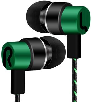 Universele 3.5Mm In-Ear Stereo Oordopjes Oortelefoon Voor Mobiele Telefoon Jan24 Voor Xiaomi, voor Iphone Auriculares # Y10 groen