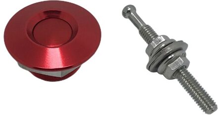 Universele 32Mm/1.25 "Push Knop Billet Hood Pins Lock Clip Kit Motorkappen Lock Aluminium Auto Quick klink 03