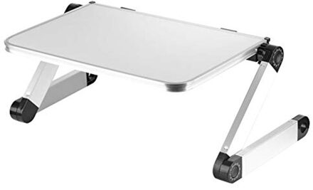 Universele 360 Verstelbare Draagbare Folding Laptop Bureau Vouwen Laptop Houder Aluminium Stand Smart Telefoon Tafel Houder wit