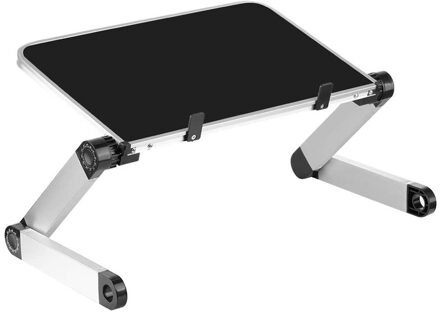 Universele 360 Verstelbare Draagbare Folding Laptop Bureau Vouwen Laptop Houder Aluminium Stand Smart Telefoon Tafel Houder zwart
