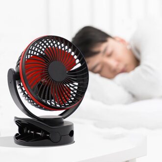 Universele 4-Speed Draagbare Oplaadbare Clip-On Cooling Auto Ventilator Met Haak Voor Home Auto Vrachtwagen Kinderwagen