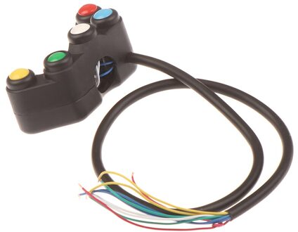 Universele 5 Knop Array Motorfiets Schakelaars Racefietsen Motorcross 22Mm Stuur Schakelaars Montage Handvat Bar Schakelaar