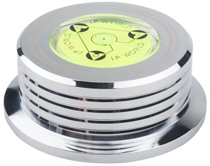 Universele 50Hz Lp Vinyl Platenspeler Disc Draaitafel Stabilizer Aluminium Legering Gewicht Klem Met Test Snelheid zilver