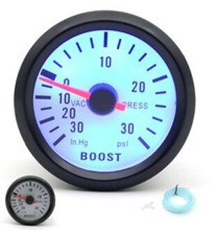 Universele 52Mm Bar Blauw Led Licht Druk Turbo Boost Gauge Meter Dc 12V Auto Interieur Accessoires Auto Toerenteller