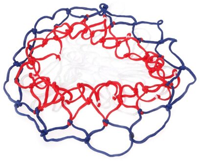 Universele 5mm Rood Wit Blauw Basketbal Netto Nylon Hoepel Doel Velg Mesh Retail Ondersteuning