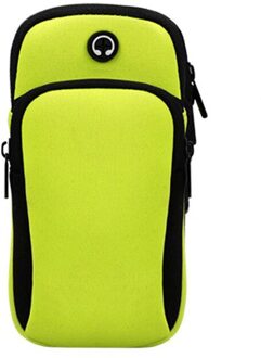 Universele 6 ''Waterdichte Sport Armband Tas Running Jogging Gym Arm Band Mobiele Telefoon Bag Case Cover Houder Voor Iphone samsung groen