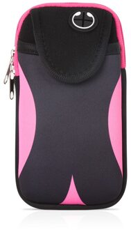 Universele 6 ''Waterdichte Sport Armband Tas Running Jogging Gym Arm Band Mobiele Telefoon Bag Case Cover Houder Voor Iphone samsung Roze