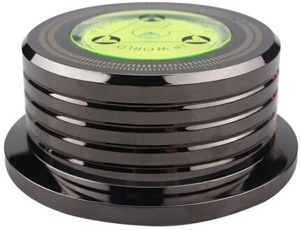 Universele 60Hz Lp Vinyl Platenspeler Disc Draaitafel Stabilizer Aluminium Legering Gewicht Klem zwart