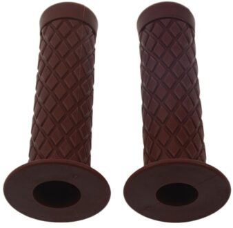 Universele 7/8 "22mm Bruin Motorfiets Diamant Stuur Handgrepen Voor Harley Honda Suzuki Yamaha Kawasaki KTM crossmotor