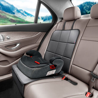 Universele Achterbankprotector t.b.v. een Kinderstoel in Zwart Leer - 1-stuks OTBSP101