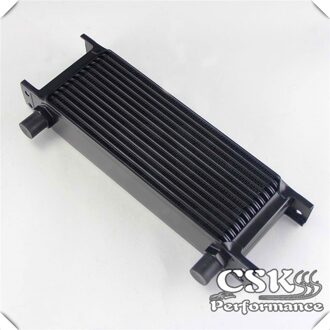 Universele Aluminium 13 Rij AN8 Motoroliekoeler 3/4 "UNF-16 Zwart/ZILVER