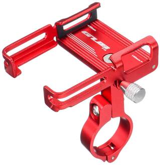 Universele Aluminium Gub Fiets Telefoon Houder Fiets Telefoon Mount Holder Stand Anti Slip Motorfiets Stuur Clip Voor 3.5-7.5 "Telefoon Rood