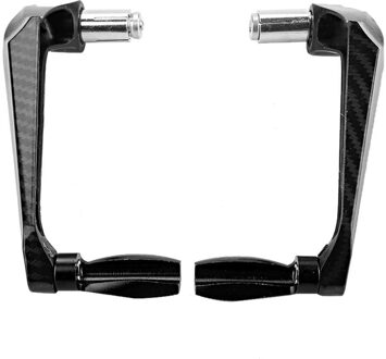 Universele Aluminium Motorfiets Handbar Rem Koppelingshendel Guard Protector Systeem Motorfiets Accessoires zwart