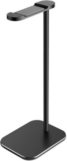 Universele Aluminium Oortelefoon Hanger Hoofdtelefoon Stand Ondersteunen Bar Voor Gaming Headsets Bureau Display Headset Houder zwart