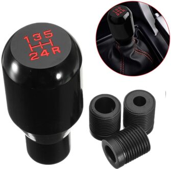 Universele Auto 5 Speed Aluminium Pookknop Manual Gear Stok Shifter Adapter Auto
