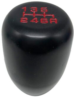 Universele Auto 6 Speed Jdm Aluminium Zwart Pookknop Manual Gear Shifter Stick
