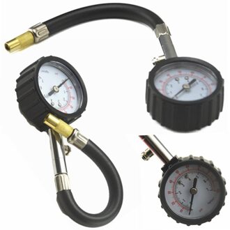 Universele Auto Air Bandenspanning Inflator Gauge Auto Truck Motorcycle Flexibele Slang Manometer Dial Meter Voertuig Tester
