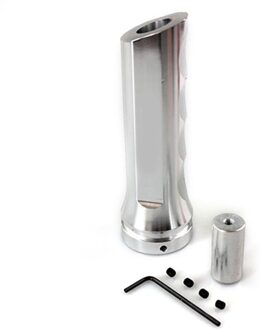 Universele Auto Aluminium Handrem Mouw Handvat Hand Protector Cover Zilver