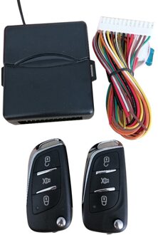 Universele Auto Auto Keyless Entry Systeem Knop Start Stop Led Sleutelhanger Centrale Kit Deurvergrendeling Met Afstandsbediening