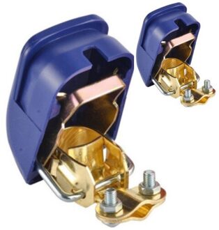 Universele Auto Batterij Terminal Connector Batterij 2 Stuks Quick Release Batterij Terminals Klemmen Toggle Schakelaar Onderdelen Voor Truck Auto 2stk blauw