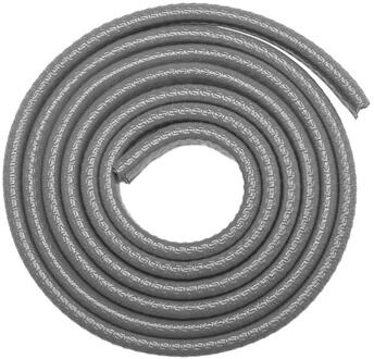 Universele Auto Deur Edge Anti Collision Strip Uitstekende Duurzaam Pvc Ingelegd Roestvrij Steelwith Stalen Schijf Scratch Protector Grijs