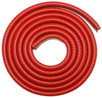Universele Auto Deur Edge Anti Collision Strip Uitstekende Duurzaam Pvc Ingelegd Roestvrij Steelwith Stalen Schijf Scratch Protector Rood