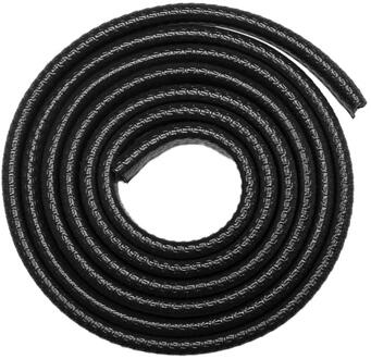 Universele Auto Deur Edge Anti Collision Strip Uitstekende Duurzaam Pvc Ingelegd Roestvrij Steelwith Stalen Schijf Scratch Protector zwart