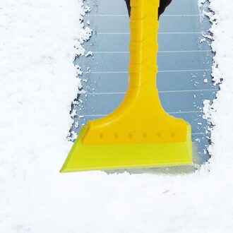 Universele Auto Geel Sneeuw Ijskrabber Voertuig Voorruit Voorruit Sneeuwschuiver Verwijdering Borstel Schoonmaak Tool
