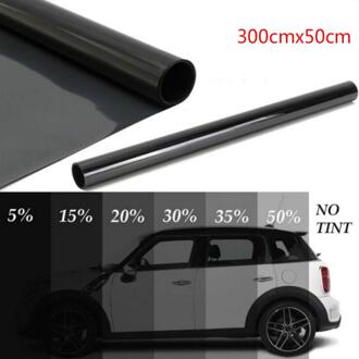 Universele Auto Glas Isolatie Film Ongesneden Roll Window Tint Film Doorlaatbaarheid 1%/5%/15%/35%/50% auto Thuis Glas Solar Bescherming 1 Percent