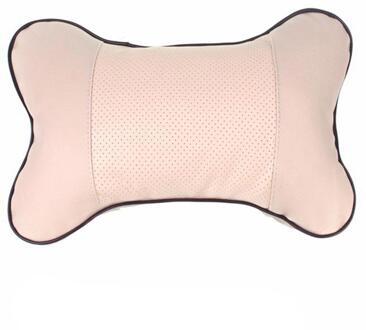 Universele Auto-interieur Nek Kussens Zowel Side Lederen Enkele Hoofdsteun Fit Voor De Meeste Auto Gevuld Fiber Kussen Auto Accessorries 3