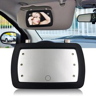 Universele Auto LED Vinger Touch Schakelaar Make-Up Spiegel Zonneklep Hoge Clear Interieur Spiegel 1 Stuks HD Clear View Zonneklep