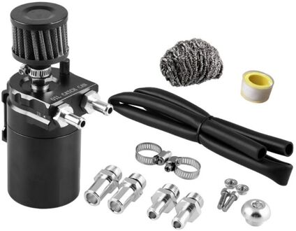 Universele Auto Olie Catch Can Tank Met Ontluchter Compact Dual Cilinder Polish G99F
