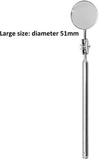 Universele Auto Onderhoud Inspectie Spiegel Vouwen Telescopische Reflector Lassen Chassis Inspectie Spiegel Auto Inspectie Tool 51mm