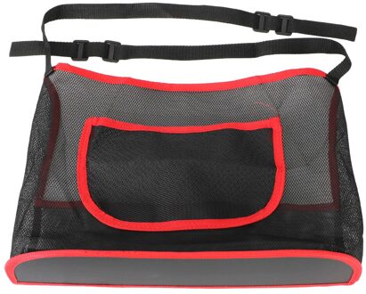Universele Auto Opslag Rugleuning Mesh Organizer Auto Netto Zak Diversen Opbergtas Netto Zak Barrière Van Achterbank Handtas houder Rood