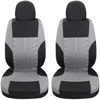Universele Auto Seat Cover Geschikt Voor De Meeste Auto Betaalbare Auto Seat Cover Twee Voorstoelen Grijs
