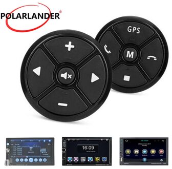 Universele Auto Stuurbediening Sleutel Radio Afstandsbediening Muziek Draadloze Dvd Voor Stereo Speler Gps Navigatie Knoppen Zwart
