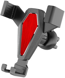 Universele Auto Telefoon Mount Houder Auto Air Vent Mount Bracket Stand Verstelbare Gps Clip Geen Magnetische Auto Accessoires rood
