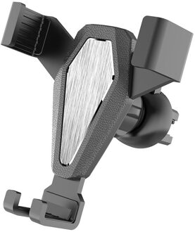 Universele Auto Telefoon Mount Houder Auto Air Vent Mount Bracket Stand Verstelbare Gps Clip Geen Magnetische Auto Accessoires zilver