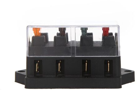 Universele Auto Vrachtwagen Voertuig 4 Way Circuit Automotive Middelgrote Blade Fuse Box Block Holder