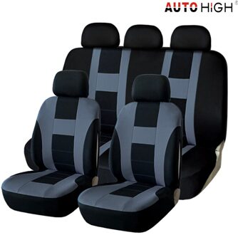 Universele Autohigh Autostoel Cover, Beschermhoes Voor Voorstoel, Hoge Stijl Voor Auto 'S, Comfortabel En Ademend grijs Full reeks