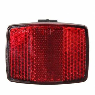 Universele Automatische Fiets Veiligheid Reflector Racefiets Fietsen Voor Achter Reflectoren Rood Waarschuwingslampje Lens Stuur Zadel rood 22.2