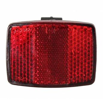 Universele Automatische Fiets Veiligheid Reflector Racefiets Fietsen Voor Achter Reflectoren Rood Waarschuwingslampje Lens Stuur Zadel rood 25.4