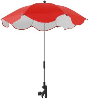 Universele Baby Kinderwagen Paraplu Schaduw Paraplu Uv Zonnescherm Voor Kinderwagen, kinderwagen Yoyo Kinderwagen Accessoires Wandelwagen Voor Baby rood