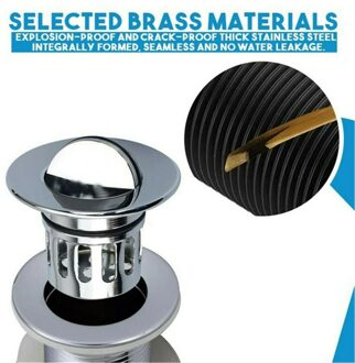Universele Bounce Afvoer Filter Rvs Spoelbak Afvoer Vanity Stopper Bad Wastafel Haar Catcher Badkamer Benodigdheden