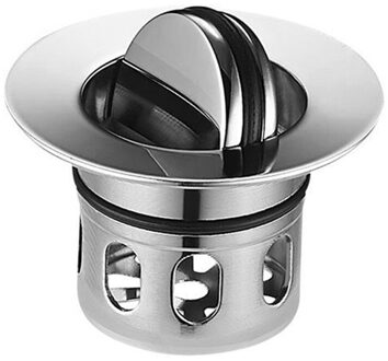 Universele Bounce Afvoer Filter Rvs Spoelbak Afvoer Vanity Stopper Bad Wastafel Haar Catcher Badkamer Benodigdheden