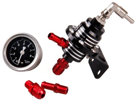 Universele Brandstof Benzine Druk Regulator Fuel Druk Verstelbare Klep Supercharger Met Gauge Auto Modificatie Reparatie Tool