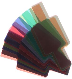 Universele Camera Flash 20 Kleurgels Filter Diffuser Kaart Kits