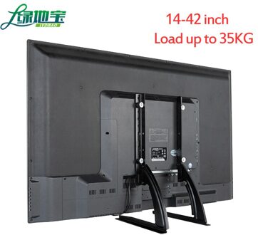 Universele Desktop Tv Stand Voor 14-42 Inch Lcd Led Tvs-Zeer Verstelbare Tv Base Stand Vesa Max 200X400 Mm Belasting Tot 35 Kg